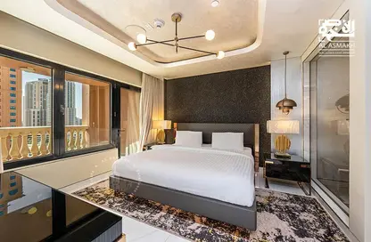 Apartment - 1 Bedroom - 2 Bathrooms for rent in Tower 12 - Porto Arabia - The Pearl Island - Doha