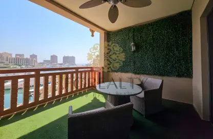 Apartment - 1 Bedroom - 2 Bathrooms for rent in West Porto Drive - Porto Arabia - The Pearl Island - Doha