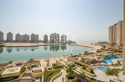 Water View image for: Apartment - 1 Bedroom - 2 Bathrooms for rent in Viva East - Viva Bahriyah - The Pearl Island - Doha, Image 1