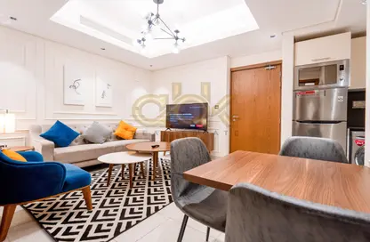Living / Dining Room image for: Apartment - 1 Bedroom - 1 Bathroom for rent in Hadramout Street - Doha Al Jadeed - Doha, Image 1