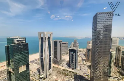 شقة - غرفة نوم - 2 حمامات للايجار في ابراج سيتي سنتر - الخليج الغربي - الدوحة