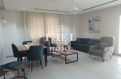Living / Dining Room image for: Apartment - 1 Bedroom - 1 Bathroom for rent in Artan Residence Apartments Fox Hills 150 - Fox Hills - Lusail, Image 1