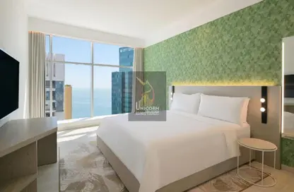 Room / Bedroom image for: Apartment - 4 Bedrooms - 3 Bathrooms for rent in Element by Westin West Bay Doha - West Bay - West Bay - Doha, Image 1