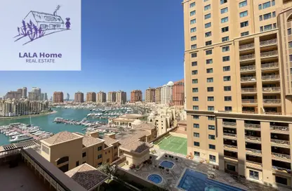 Apartment - 1 Bedroom - 2 Bathrooms for rent in West Porto Drive - Porto Arabia - The Pearl Island - Doha