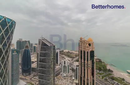 مساحات مكتبية - استوديو - 2 حمامات للايجار في برج وست باي - الخليج الجنوبي - الخليج الغربي - الدوحة