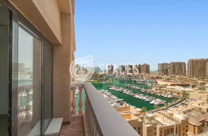 Apartment - 1 Bedroom - 2 Bathrooms for rent in East Porto Drive - Porto Arabia - The Pearl Island - Doha