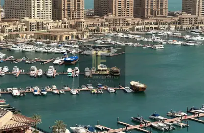 Apartment - 1 Bedroom - 3 Bathrooms for rent in East Porto Drive - Porto Arabia - The Pearl Island - Doha