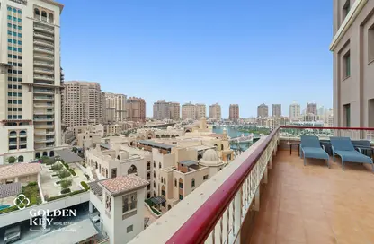 Apartment - 1 Bedroom - 2 Bathrooms for rent in West Porto Drive - Porto Arabia - The Pearl Island - Doha