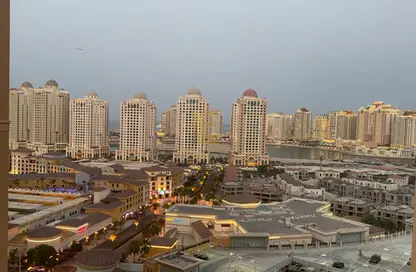 شقة - غرفة نوم - 2 حمامات للايجار في طريق بورتو الغربي - بورتو أرابيا - جزيرة اللؤلؤة - الدوحة