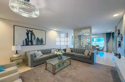 Apartment - 3 Bedrooms - 4 Bathrooms for rent in Al Mutahidah Tower - Viva Bahriyah - The Pearl Island - Doha