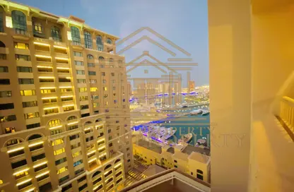 Apartment - 1 Bedroom - 2 Bathrooms for rent in East Porto Drive - Porto Arabia - The Pearl Island - Doha
