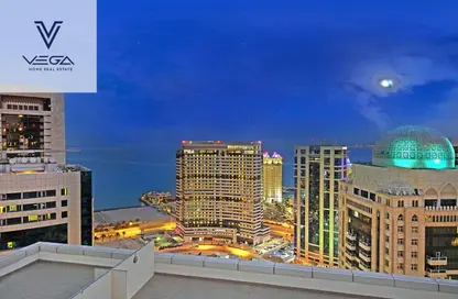 شقق فندقية - غرفة نوم - 2 حمامات للايجار في برج وست باي - الخليج الجنوبي - الخليج الغربي - الدوحة