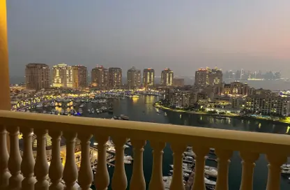 شقة - 2 غرف نوم - 3 حمامات للبيع في طريق بورتو الشرقي - بورتو أرابيا - جزيرة اللؤلؤة - الدوحة