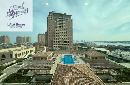 Apartment - 1 Bedroom - 2 Bathrooms for rent in East Porto Drive - Porto Arabia - The Pearl Island - Doha