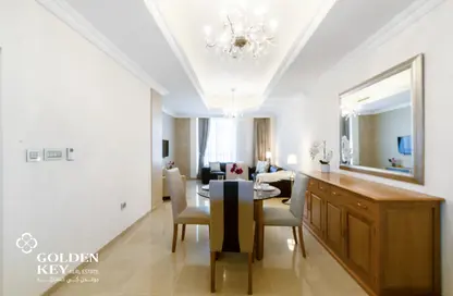 Dining Room image for: Apartment - 1 Bedroom - 2 Bathrooms for rent in Viva East - Viva Bahriyah - The Pearl Island - Doha, Image 1