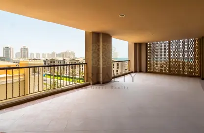 شقة - غرفة نوم - 1 حمام للايجار في طريق بورتو الغربي - بورتو أرابيا - جزيرة اللؤلؤة - الدوحة