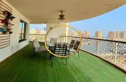 صورة لـ تراس شقة - 3 غرف نوم - 4 حمامات للبيع في برج 6 - بورتو أرابيا - جزيرة اللؤلؤة - الدوحة ، صورة رقم 1