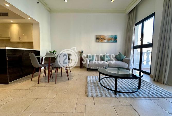 Apartment - 1 Bedroom - 2 Bathrooms for rent in Mercato - Qanat Quartier - The Pearl Island - Doha