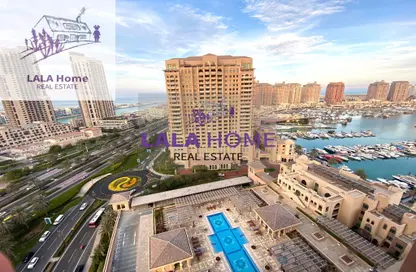 Apartment - 1 Bedroom - 2 Bathrooms for rent in East Porto Drive - Porto Arabia - The Pearl Island - Doha