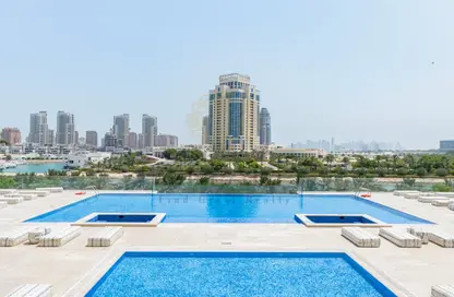 Apartment - 2 Bedrooms - 4 Bathrooms for rent in Marina Tower 02 - Marina District - Lusail