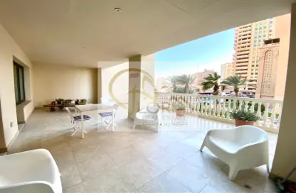 Terrace image for: Apartment - 2 Bedrooms - 3 Bathrooms for sale in East Porto Drive - Porto Arabia - The Pearl Island - Doha, Image 1