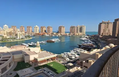 Apartment - 3 Bedrooms - 4 Bathrooms for rent in West Porto Drive - Porto Arabia - The Pearl Island - Doha