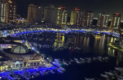 شقة - غرفة نوم - 2 حمامات للايجار في طريق بورتو الغربي - بورتو أرابيا - جزيرة اللؤلؤة - الدوحة