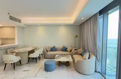 شقة - 2 غرف نوم - 3 حمامات للايجار في برج مارينا 23 - منطقة المارينا - الوسيل