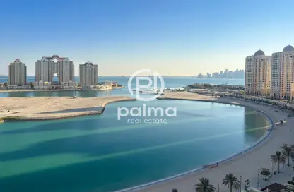 شقة - 2 غرف نوم - 3 حمامات للايجار في فيفا غرب - فيفا بحرية - جزيرة اللؤلؤة - الدوحة