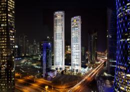 شقة - 2 غرف نوم - 3 حمامات للكراء في ابراج الفردان - الخليج الغربي - الدوحة