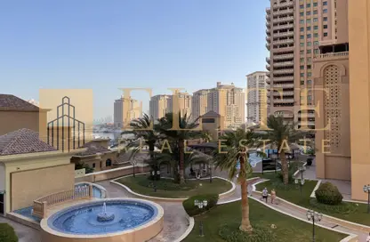 شقة - 2 غرف نوم - 3 حمامات للايجار في طريق بورتو الغربي - بورتو أرابيا - جزيرة اللؤلؤة - الدوحة