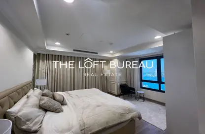 Room / Bedroom image for: Apartment - 2 Bedrooms - 3 Bathrooms for sale in East Porto Drive - Porto Arabia - The Pearl Island - Doha, Image 1
