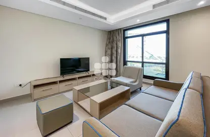 Living Room image for: Apartment - 1 Bedroom - 2 Bathrooms for rent in Milan - Fox Hills - Fox Hills - Lusail, Image 1