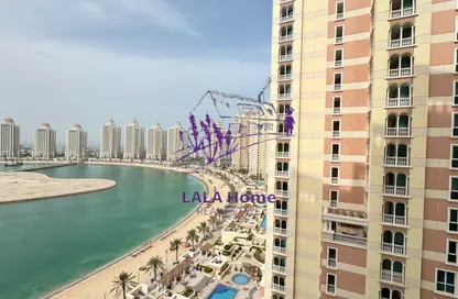 Apartment - 2 Bedrooms - 3 Bathrooms for rent in Viva West - Viva Bahriyah - The Pearl Island - Doha