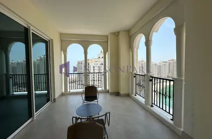 Apartment - 2 Bedrooms - 3 Bathrooms for rent in Viva West - Viva Bahriyah - The Pearl Island - Doha