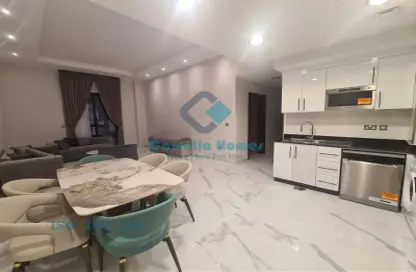 Living / Dining Room image for: Apartment - 2 Bedrooms - 2 Bathrooms for rent in Fox Hills - Fox Hills - Lusail, Image 1