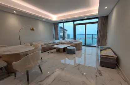 شقة - غرفة نوم - 2 حمامات للايجار في برج مارينا 23 - منطقة المارينا - الوسيل