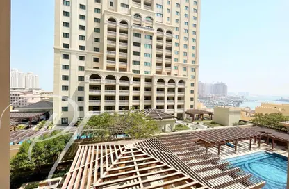 Apartment - Studio - 1 Bathroom for sale in Tower 19 - Porto Arabia - The Pearl Island - Doha