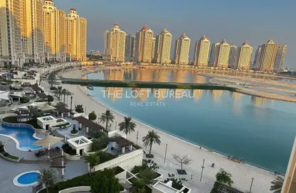 شقة - غرفة نوم - 2 حمامات للايجار في فيفا سنترال - فيفا بحرية - جزيرة اللؤلؤة - الدوحة
