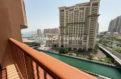 Apartment - 2 Bedrooms - 3 Bathrooms for rent in West Porto Drive - Porto Arabia - The Pearl Island - Doha