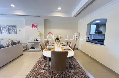 شقة - غرفة نوم - 2 حمامات للايجار في طريق بورتو الشرقي - بورتو أرابيا - جزيرة اللؤلؤة - الدوحة