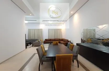 Dining Room image for: Apartment - 3 Bedrooms - 3 Bathrooms for rent in Anas Street - Fereej Bin Mahmoud North - Fereej Bin Mahmoud - Doha, Image 1