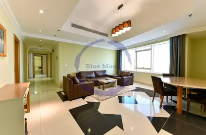 Living / Dining Room image for: Apartment - 2 Bedrooms - 3 Bathrooms for rent in Burj Doha - West Bay - West Bay - Doha, Image 1