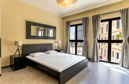 Apartment - 1 Bedroom - 2 Bathrooms for rent in Mercato - Qanat Quartier - The Pearl Island - Doha