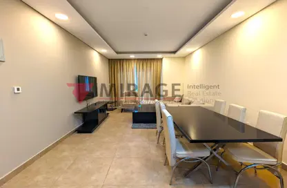 Living / Dining Room image for: Apartment - 3 Bedrooms - 3 Bathrooms for sale in Al Erkyah City - Lusail, Image 1