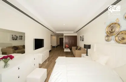 Room / Bedroom image for: Apartment - 1 Bathroom for rent in Tower 6 - Viva Bahriyah - The Pearl Island - Doha, Image 1