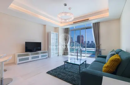 Apartment - 1 Bedroom - 2 Bathrooms for rent in Crystal Residence - The Pearl Island - Doha