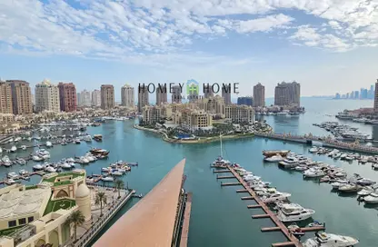 Water View image for: Apartment - 3 Bedrooms - 5 Bathrooms for rent in Porto Arabia - The Pearl Island - Doha, Image 1