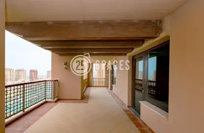 Terrace image for: Apartment - 4 Bedrooms - 5 Bathrooms for rent in West Porto Drive - Porto Arabia - The Pearl Island - Doha, Image 1
