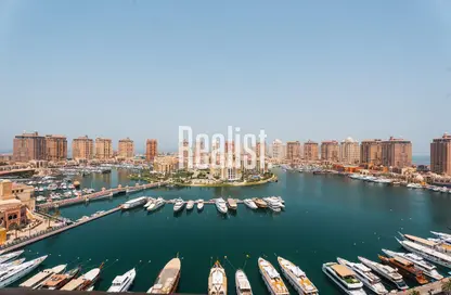 شقة - 3 غرف نوم - 4 حمامات للايجار في طريق بورتو الشرقي - بورتو أرابيا - جزيرة اللؤلؤة - الدوحة